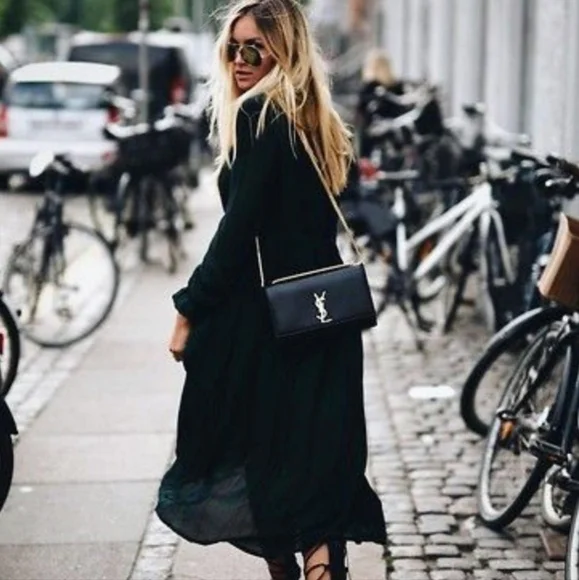 MSRP$2600 LIKE New! YSL Saint Laurent Kate Medium Grain de Poudre Shoulder bag - Picture 13 of 16